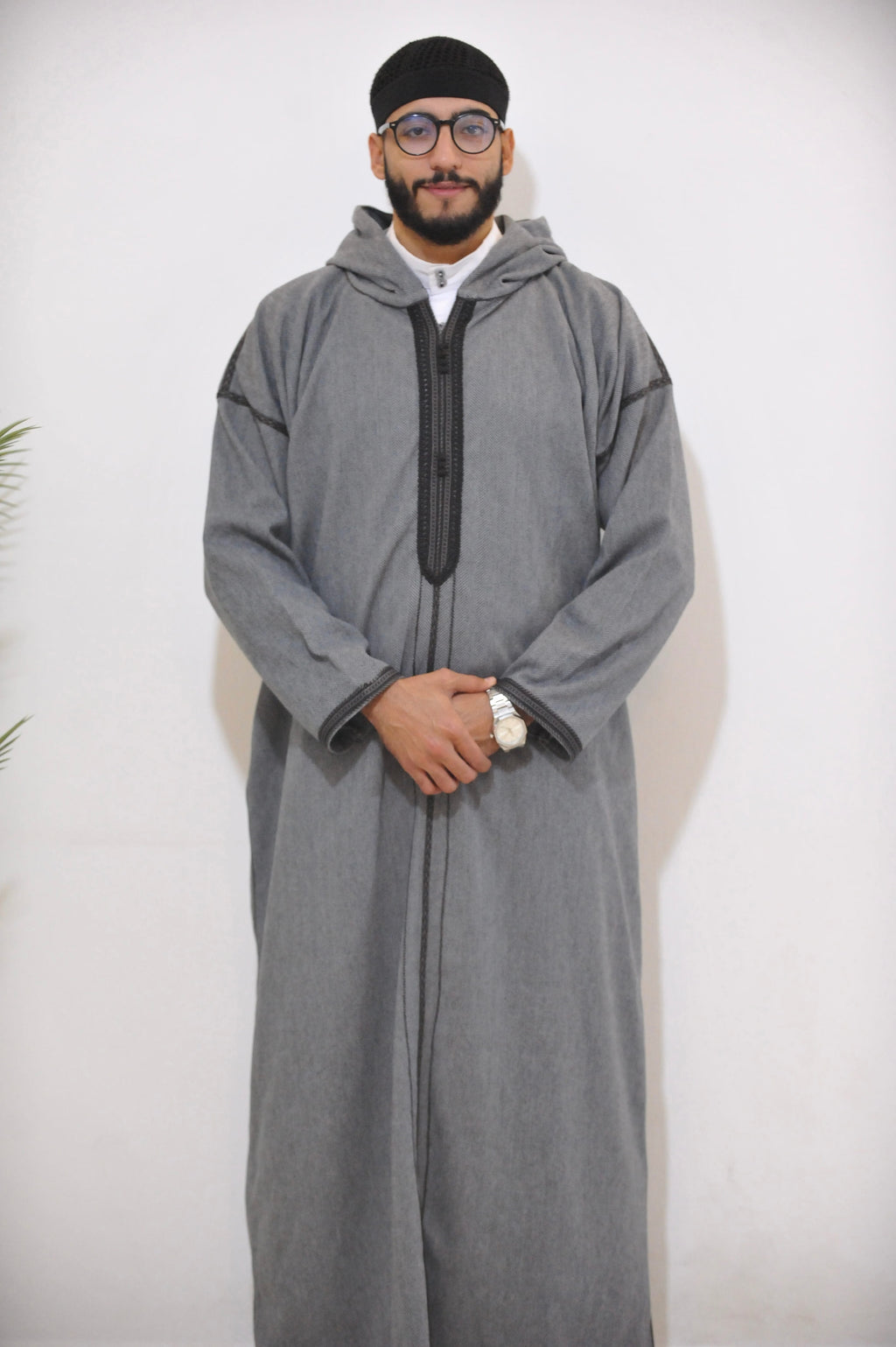 DJELLABA GRISE FONCÉE