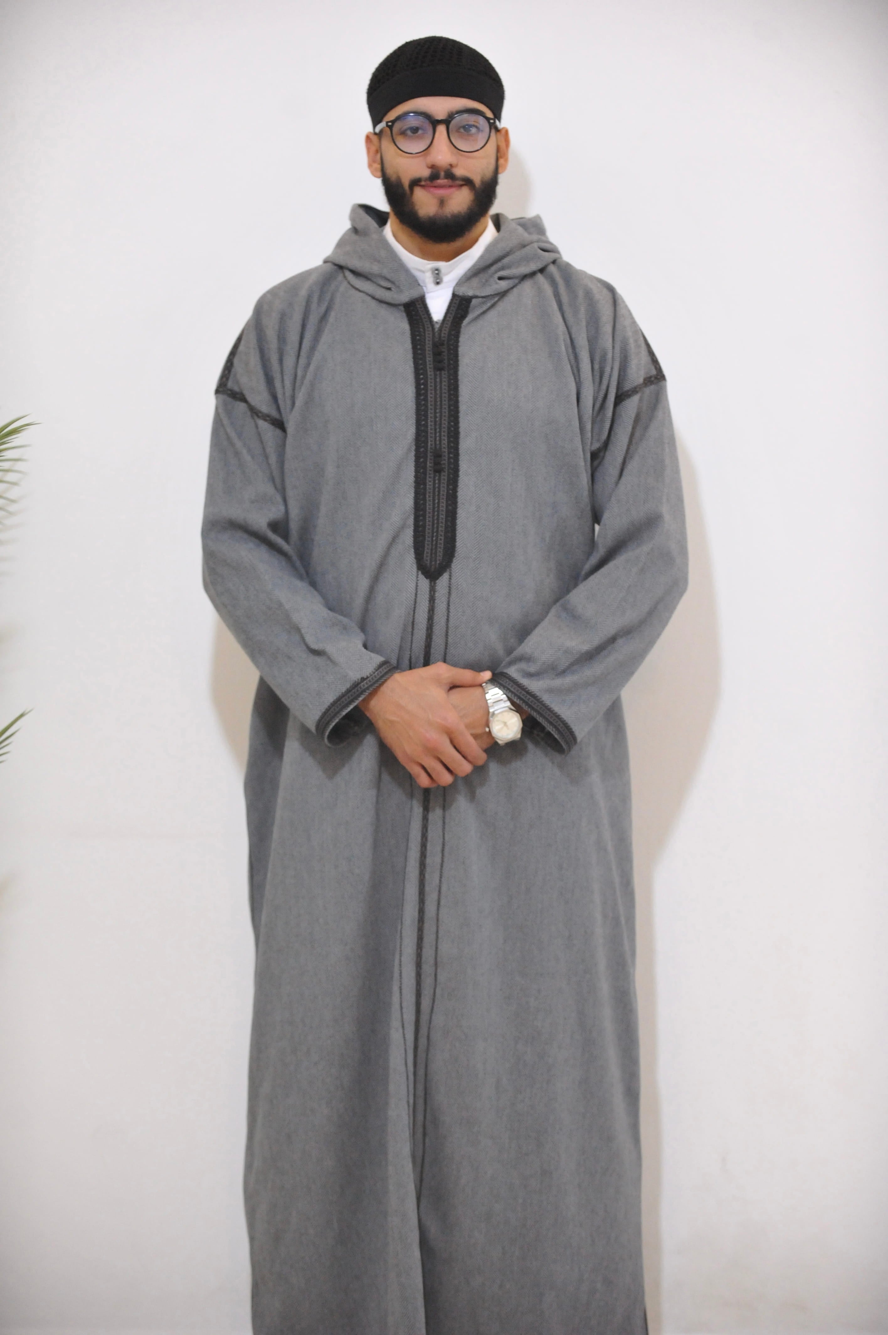 DJELLABA GRISE FONCÉE